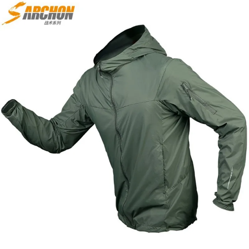 

Summer ice silk outdoor sun protection clothing men's breathable UV protection skin windbreaker tactical clothing sports jacket