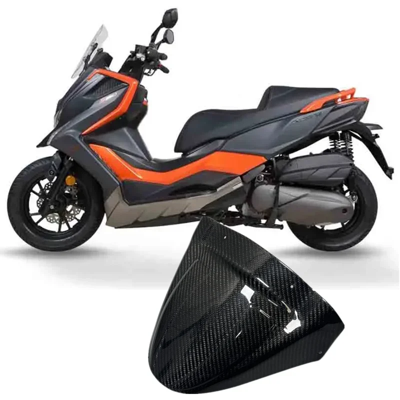 

Для KYMCO XCITING S350 DT X360 21-23 мотоцикла из настоящего углеродного волокна, переднее крыло, задний удлинитель, защитная крышка колеса