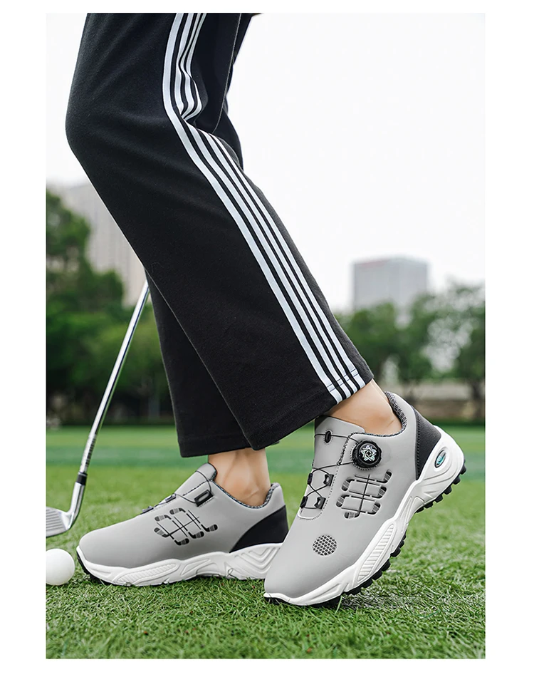 Herren-Golfschuhe für Herbst und Sommer, mit dicken und flexiblen Sohlen, bequem und atmungsaktiv, mit praktischem Twist-Lock-Design, geeignet für den täglichen Freizeitgebrauch, Golf, Outdoor-Sport und andere Aktivitäten – Detail 14
