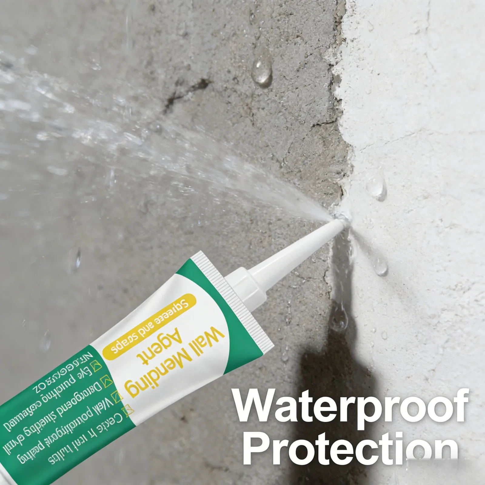 Wall Mending Agent Strong Adhesion Mouldproof Waterproof Multipurpose Quick Dry White Wall Restore Kit Wall Repair Cream 100g