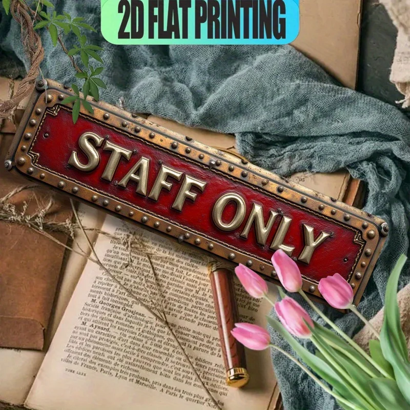 2D Flat Printed Decorative Sign and 