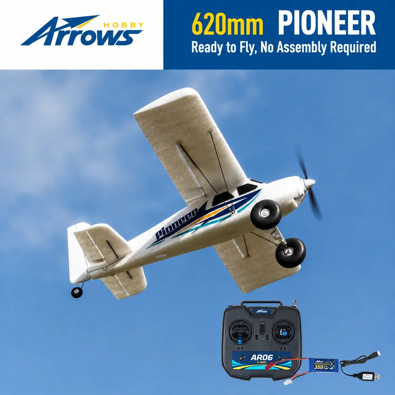 Blue Arrow Aircraft Model 620mm Pioneer Novice Fixed Wing Beginner Boy Entry-level Remote Control Electric Model Aircraft RTF