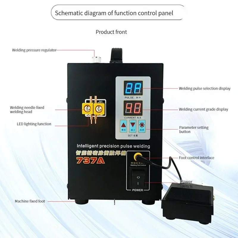 

New 220VBattery Spot Welding Machine Small And Micro Household Hand-held Diy Foot Lithium Battery Rechargeable Nickel Welding