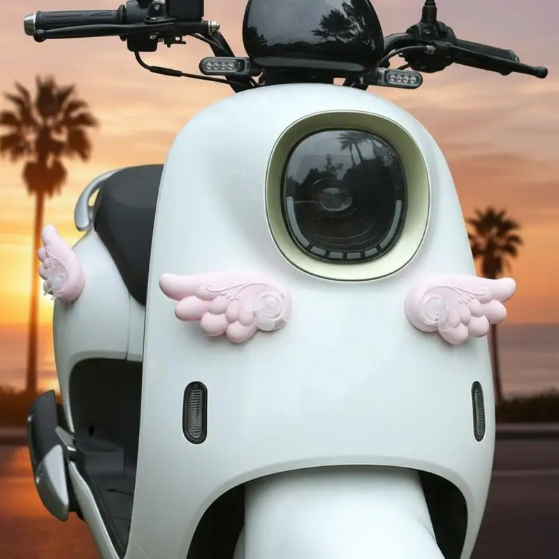 Glow Reflective Helmet Wings Angel and Devil Removable Stickers for Riding Safety Decoration