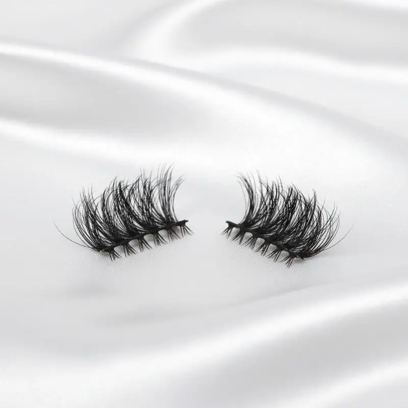 Lash Clusters Long Lash Spikes Volume Individual Lashes 72PCS D Curl Black Color Enhance Eye Shape Office and Daily Use