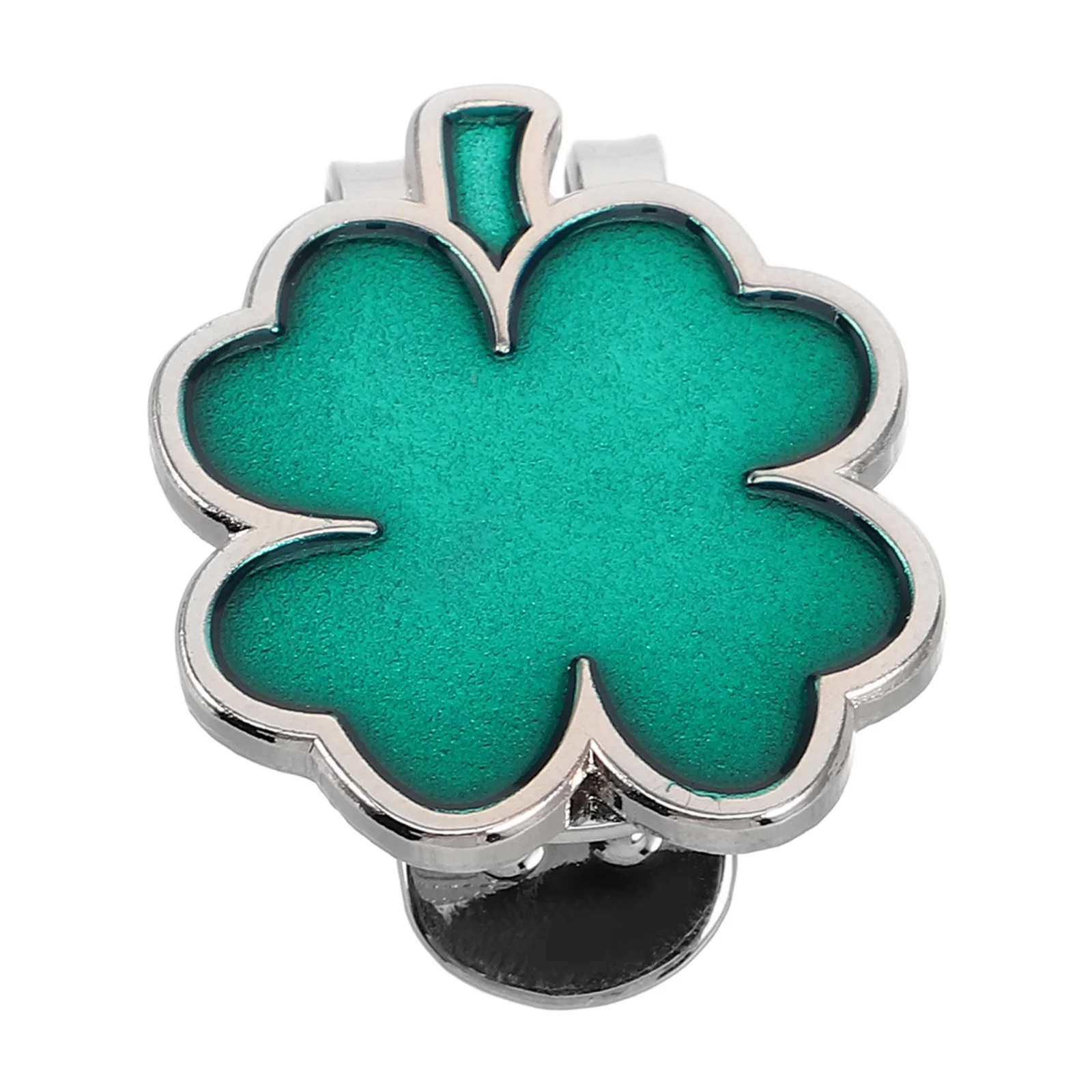 

Shamrock Hat Clip Metal Marker Bright Design Accessories For Men Women Cap Clips Shamrock Golf Ball Marker Removable Ball