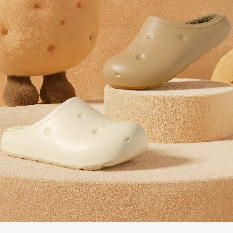 

Plush Warm Slippers Men Women Fashion Soft Mule Potato Shoes Non-Slip Cozy Cloud Slippers Indoor Outdoor Home Casual Footwear