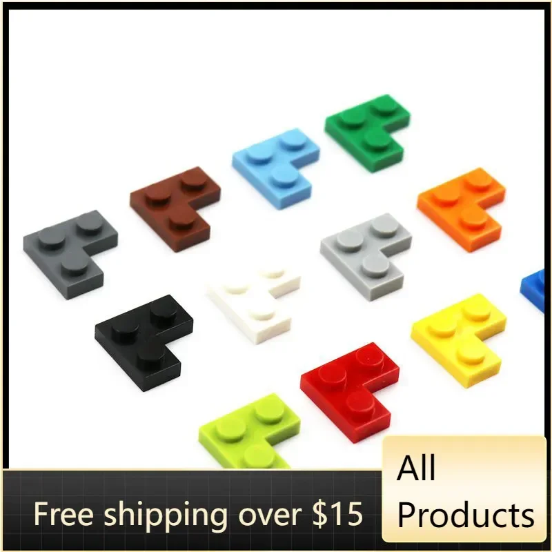 10PCS High-Tech Assemble Particle 2420 Plate 2 x 2 Corner Building Blocks Kit Part Idea DIY Toys For Children Birthday Gifts