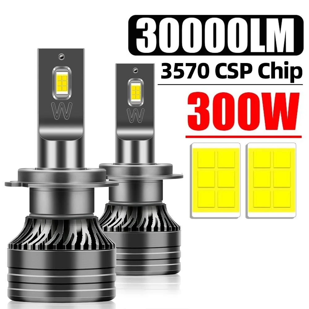 roadsun 9005/HB3 9006/HB4 H11 H7 H4 H1 Car Bulbs 12V High Low Beam 30000LM 150W Plug-N-Play 50000hrs Lifespan