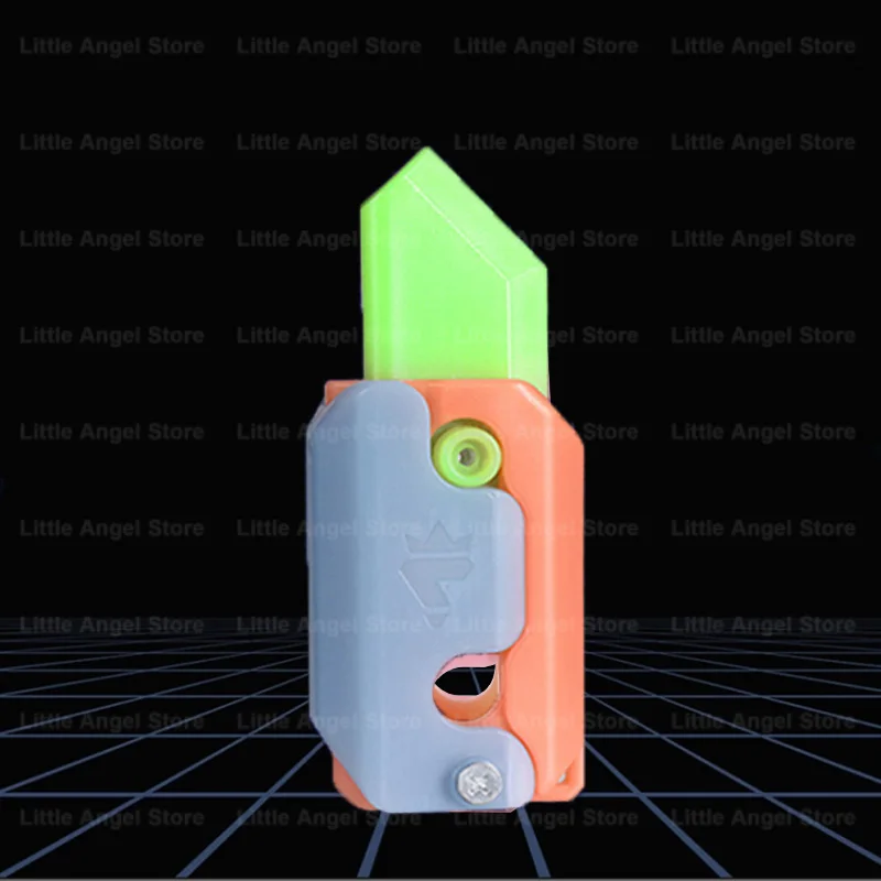 Neue 3D Gedruckt Schwerkraft Klaue Messer Spielzeug Stress Relief Schmetterling Zappeln Hand Greifer Sensorischen Spielzeug Klapp Klaue Messer Rettich für Geschenk