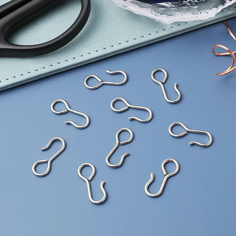 

100Pcs Car Seat Cover Hooks Durable Metal 23mm S-Hooks Fixing Hangers for Vehicle Seat Pads Car Hooks for Purse