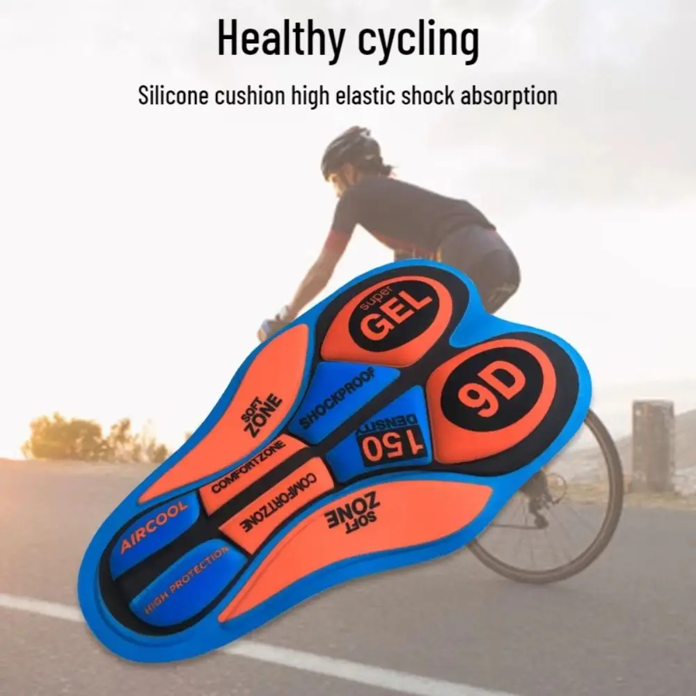 

Shockproof Men Cycling Gel Pad 12D 19D 20D Breathable Hole Cycling Pants Pad High Density Sponge Silicone Bicycle Seat Cushion