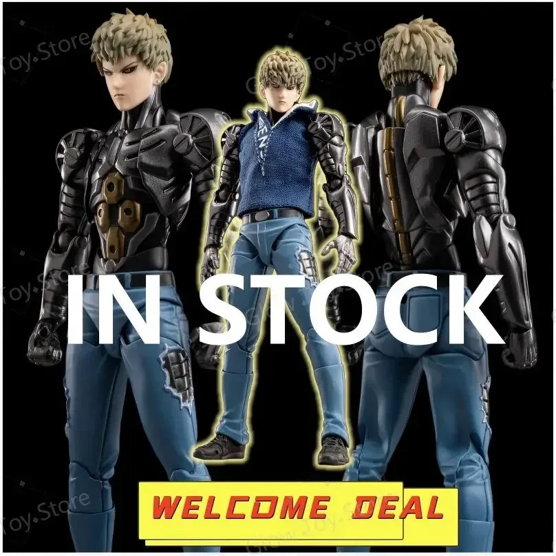 

New Ko Genos Anime Action Figures Kaiyodo Revoltech Yamaguchi One Punch Man Figurine Joint Movable Model Statue Kids Toys Gifts