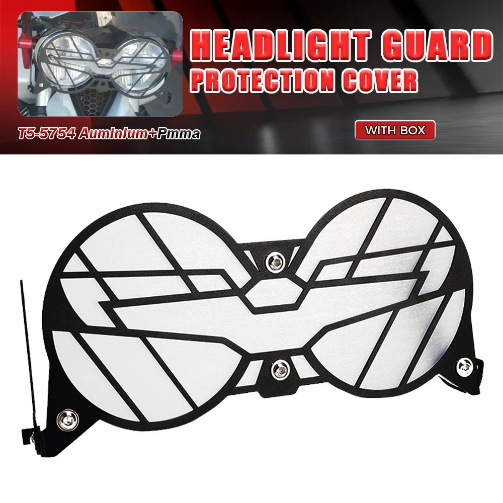 

For Moto Guzzi V85TT V85 V 85 TT 2019-2020-2021-2022-2023-2024 Motorcycle Folding Headlight Head Light Guard Protector Cover