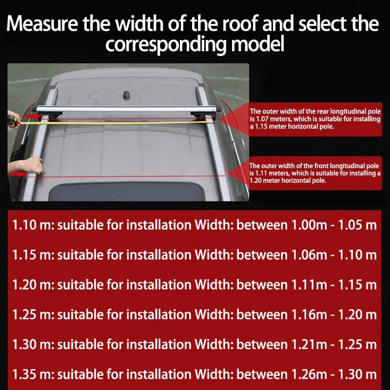 Universal 135CM Car Roof Racks Cross Bars Crossbars 75kg 150LBS For Fabia Karoq Octavia Kodiaq Superb Estate Wagon