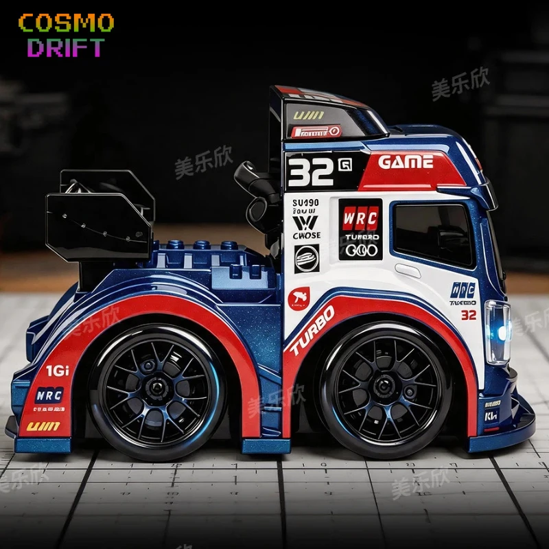 2.4G 4WD RC Rally Drift Car Simulation Desktop Race Vehicle Proportional Throttle Remote Control Hobby Toy Car For Kids&Adults