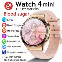 For Huawei WATCH 4 Mini NFC Smart Watch Women GPS Tracker 1.27inch Screen Health Monitor Bluetooth Call Lady Smartwatch 2025 New