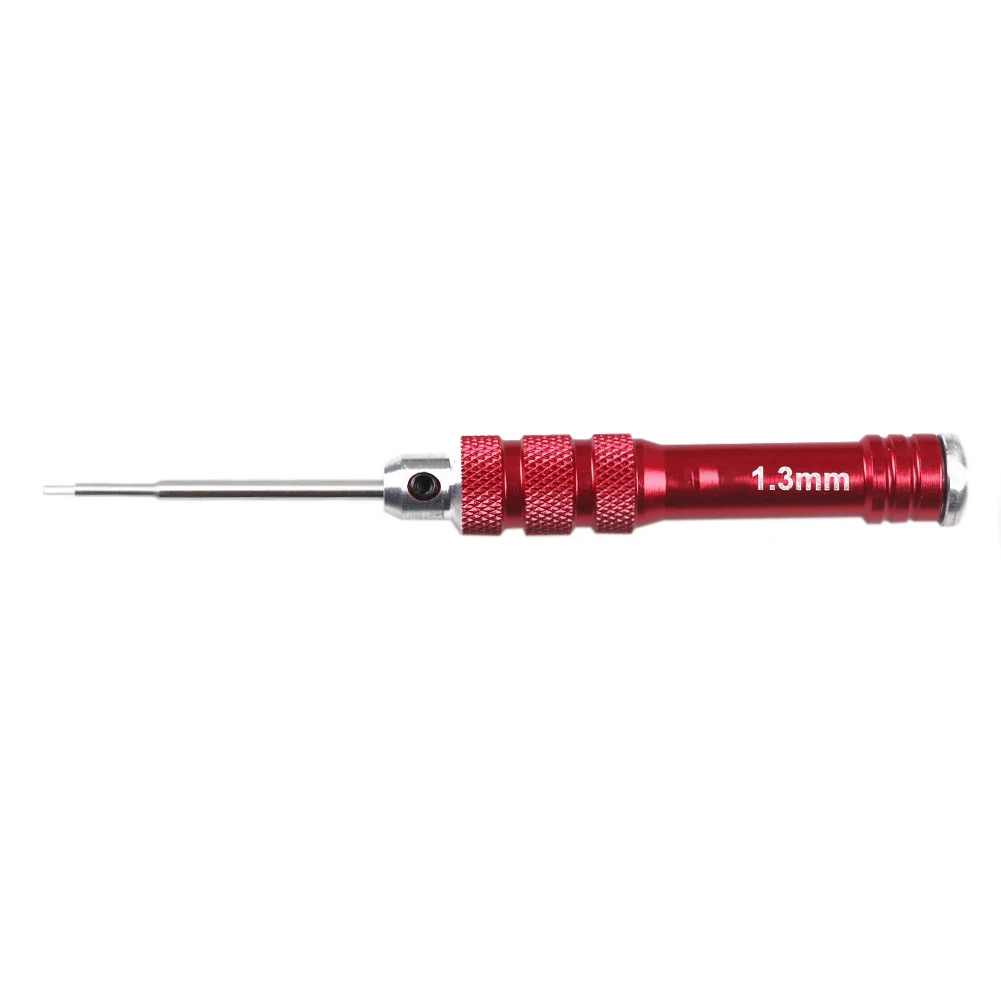 High Precision Hex Screwdriver Set for RC Models 0.9mm 1.27mm 1.3mm 1.5mm Aluminum Alloy Handle Hardened Steel Bits for Repair