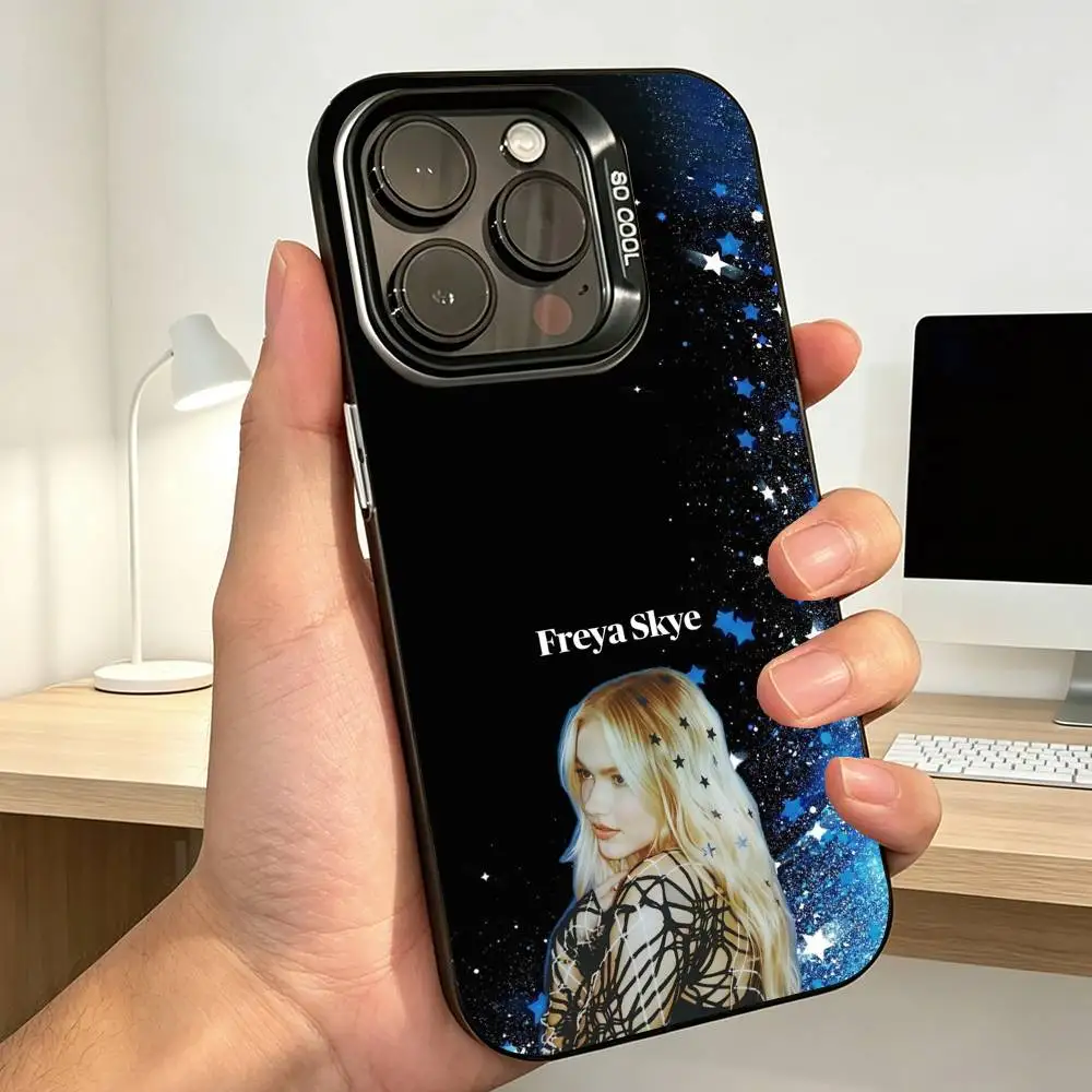 Singer F-Freya Skye  Phone Case For iPhone 17,16,15,14,13,12,11 Plus,Pro Max,XS,Colored Silver Plated Inside Cover Gift