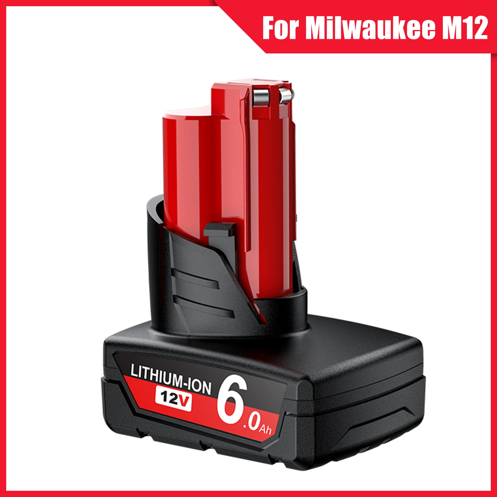 

For Milwaukee M12 Battery 12V Rechargeable Li-ion Battery,Battery Adapter Charger,Mount Bracket Holder,Tools Battery Accessories