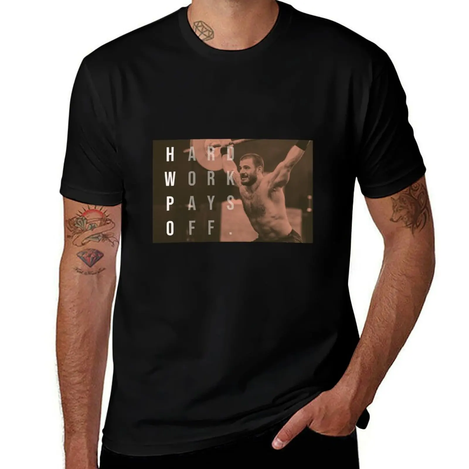 

Mat Fraser - CrossFit - Hard Work Pays Off - HWPO T-Shirt t shirt man cotton man t shirt cotton T-Shirt