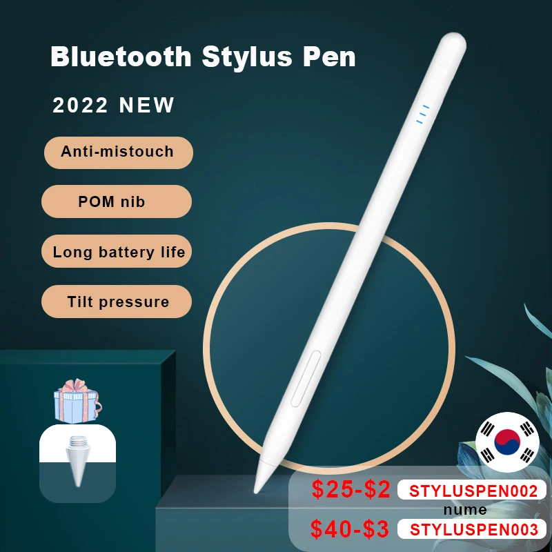 

Стилус для Apple Pencil 2 Gen, для funda iPad Pencil Pro 2022 2021 2020 2019 2018 Air 5 4 10,2 10,9 Mini Bluetooth, сенсорная ручка