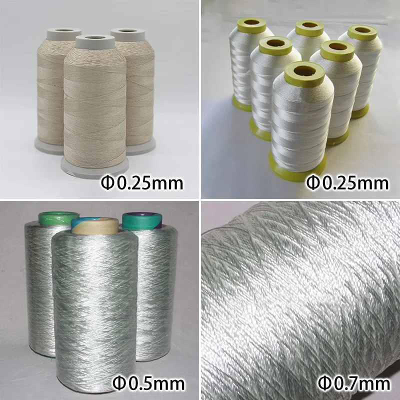Solid Glass Fiber Embroidery Sewing Thread High Temperature Resistance 550degree Fireproof Line Flame Retardant Cords fire fight