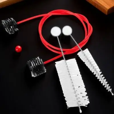 

1Set Wind Instrument Cleaner Brush Set Trumpet Saxophone Flute Cleaning Kit Stainless Steel Handle Flexible Spring Musical