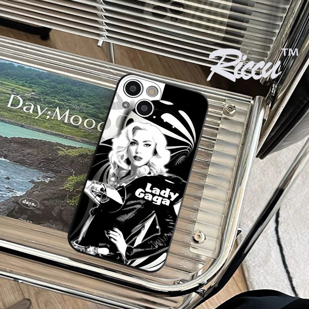 Lady Gaga Singer Phone Case FOR IPhone 14 13 11 12 Pro 8 7 Plus X 13 Pro MAX XR XS MINI SE 2020 Black Covers