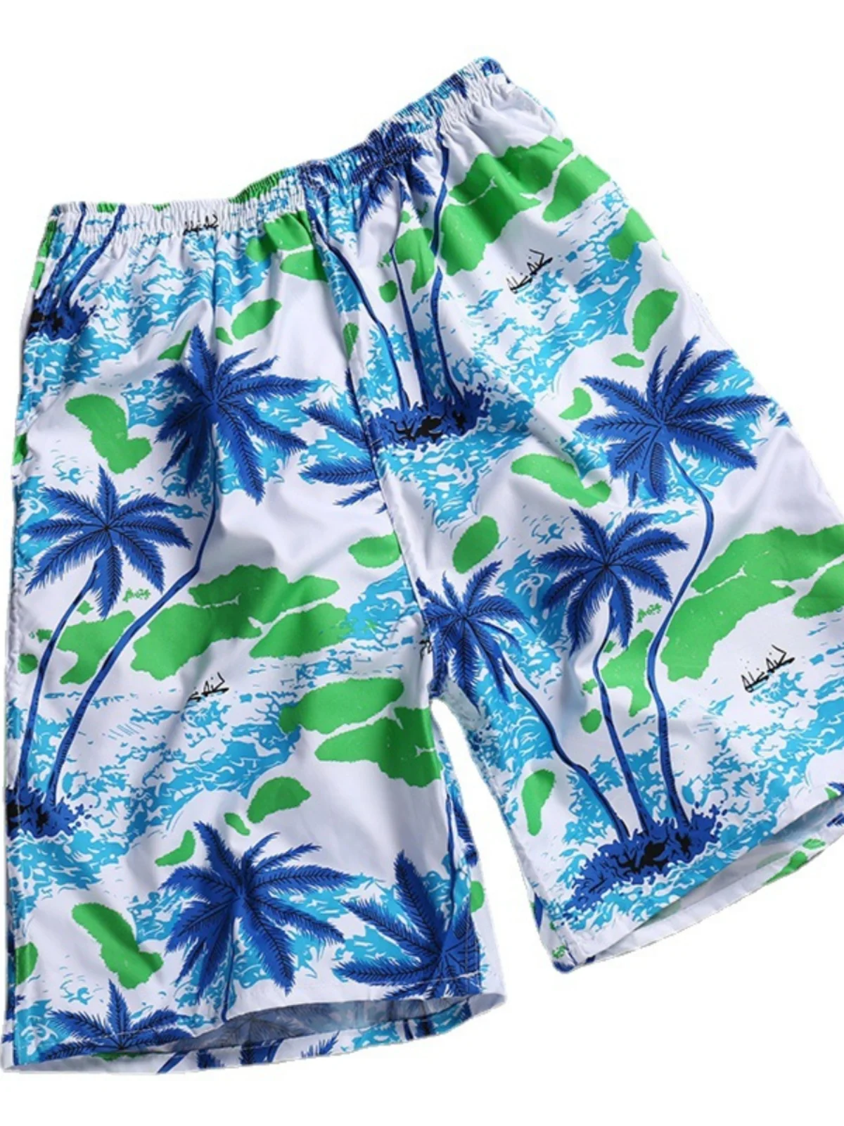 فضفاض مستقيم الساق 3D طباعة النبات orts عارضة مريحة الصيف الرياضة واسعة الساق السراويل منتصف الخصر مطاطا Waisand