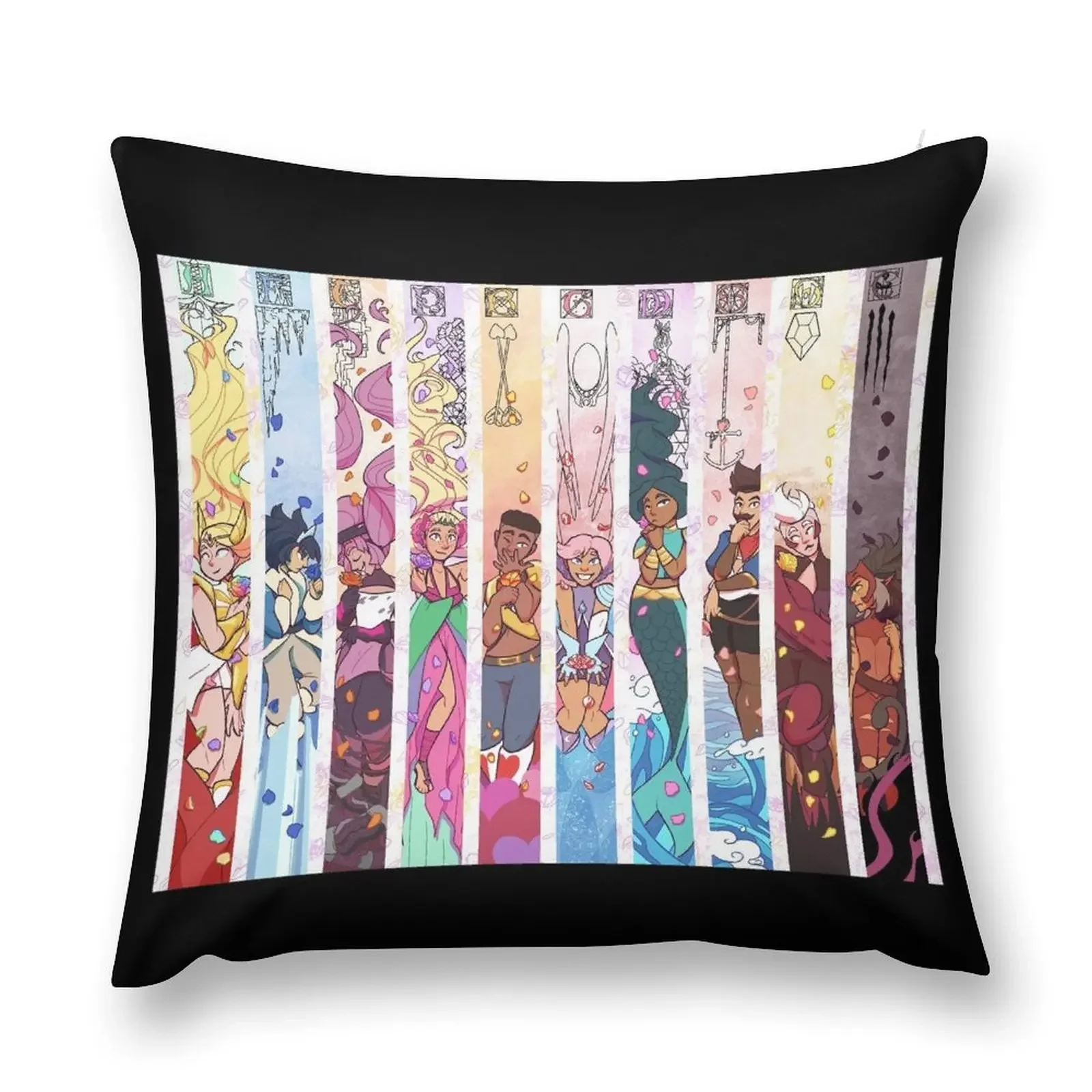 Princess Alliance (black) Throw Pillow Cushions For Sofa Cushion Cover Ornamental Pillow christmas cushions covers pillow