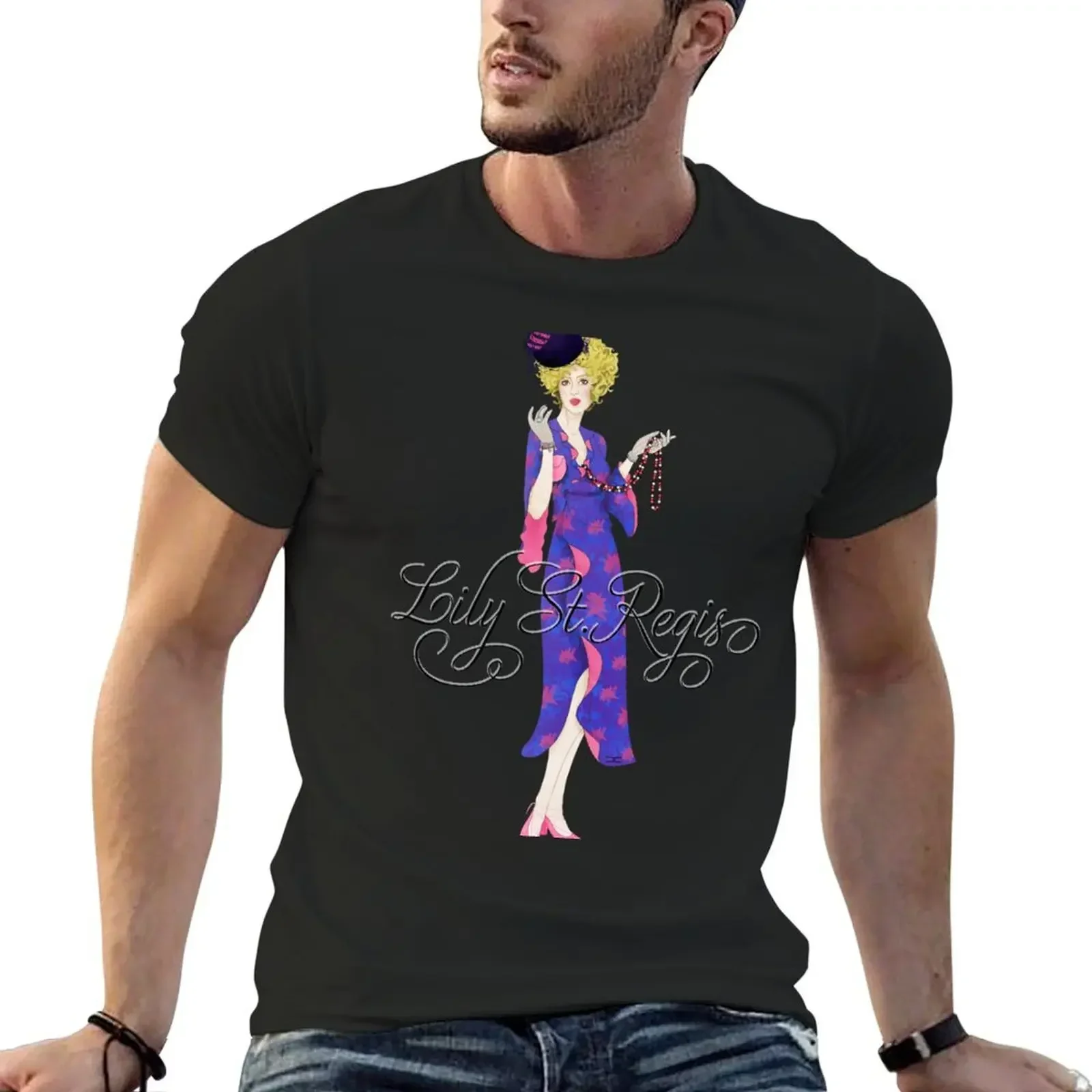 ANNIE - Lily St Regis T-Shirt vintage t shirts shirts graphic tees blue archive shirts graphic fruit of the loom mens t