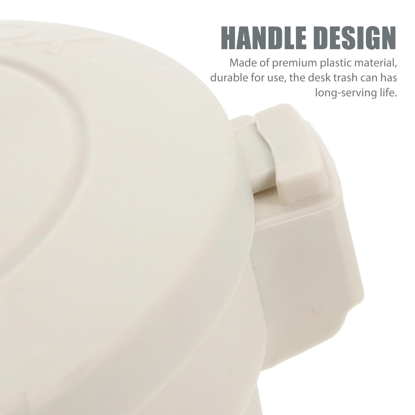 

Stylish Desktop Trash Can Small Cute Garbage Bin for Bedroom Office Plastic Waste Basket Pen Holder Multi-purpose Storage