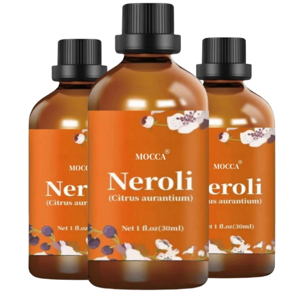 Neroli Essential Oil, MOCCA Aromatherapy Essential Oils for Diffuser, Massage, Soap, Candle Making, 30 ml