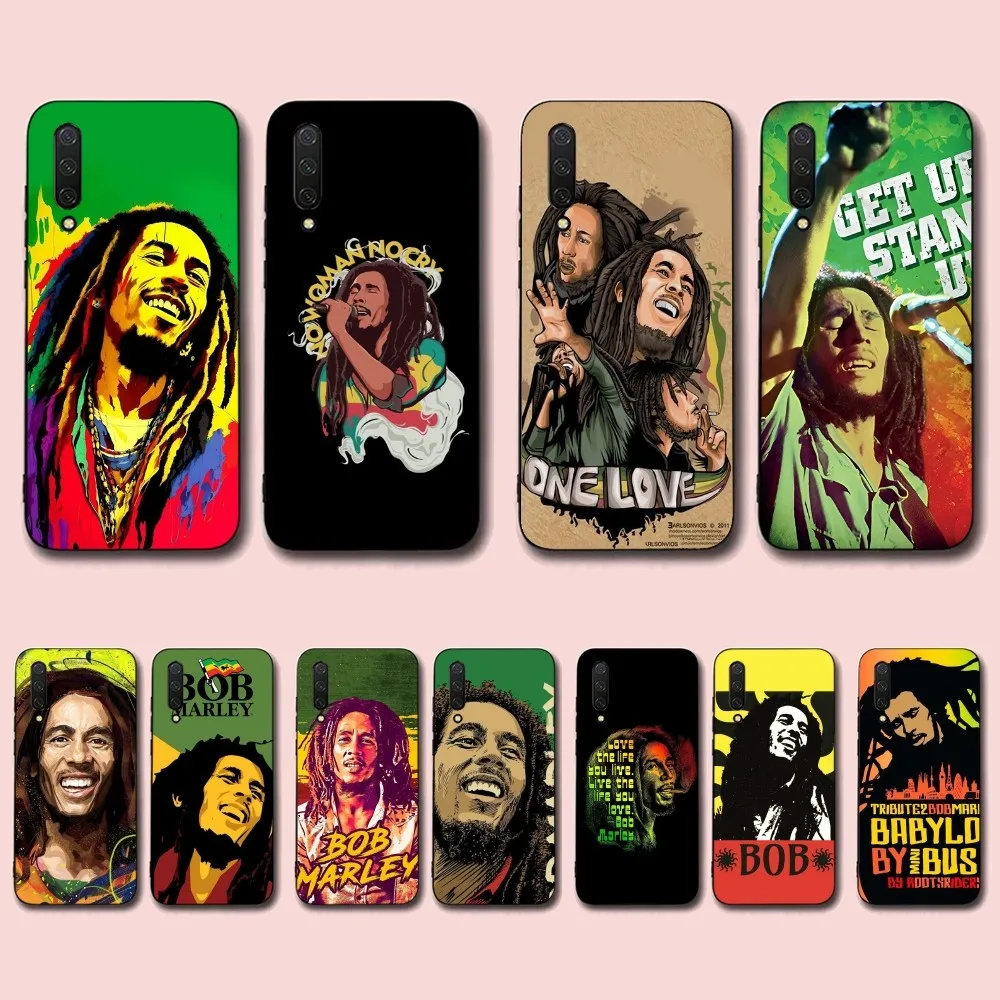 Bob Marley Singer Phone Case For Xiaomi Mi 5X 8 9 10 11 12 Lite Pro 10T PocoX3pro PocoM3 Note 10 Pro Lite