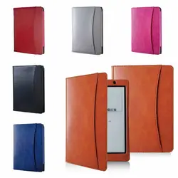 Auto Sleep/Wake 7.8 Inch E-Reader Case Shockproof Leather Folio Shell Magnetic Microfiber Lining for Kobo Aura One