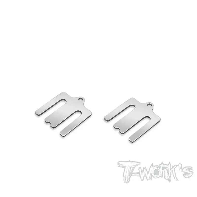Original T Works TE-B7-A-1 Stainless Steel 1mm Bulkhead Shim ( For Team Associated RC10 B7 ) 2pcs. Rc Tool