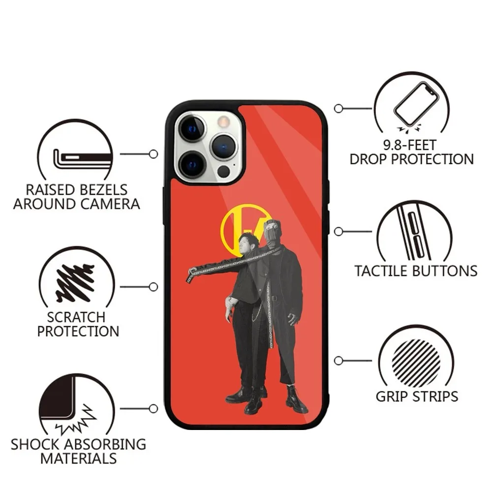 T-Twenty One P-Pilots Phone Case Strong Magnetic For IPhone 15,14,13,Pro,Max,Plus,11,12,Mini For Magsafe Wireless Charging