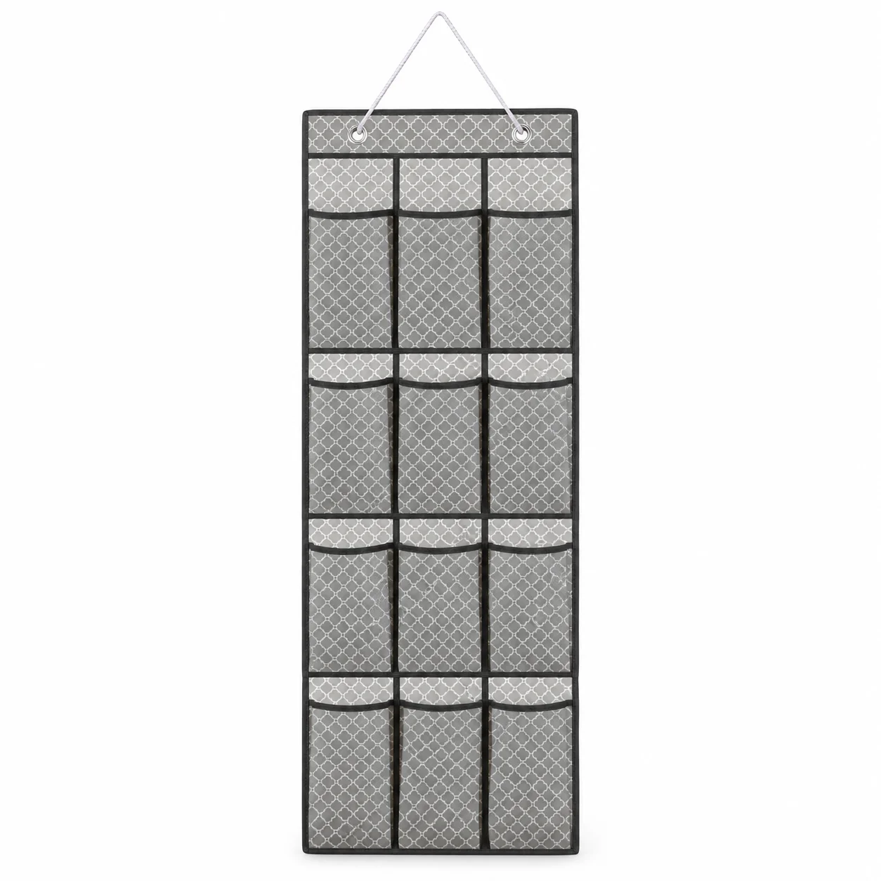 12 Pocket Hanging Door Organizer, Clover Mesh Storage Bag for Shoes, Toys, Socks, Bedroom and Laundry Room