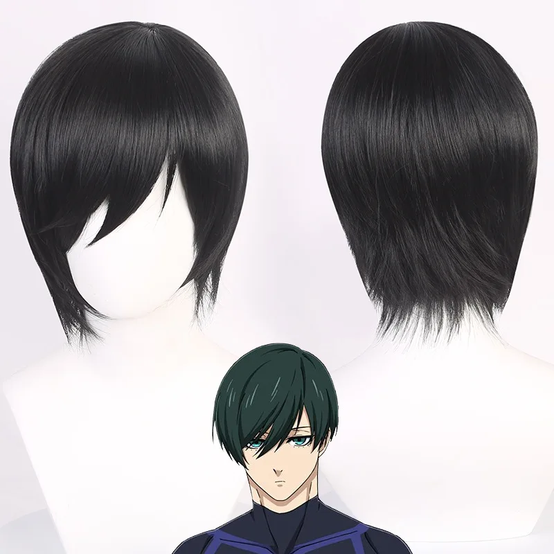 

Short Black Synthetic Wig Cosplay Layered Hair Heat Resistant Costume Anime Party Roleplay Unisex Natural Looking