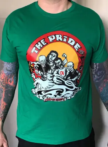 The Pride and Glory Green T Shirt Oi Skinhead size XXLarge XXL