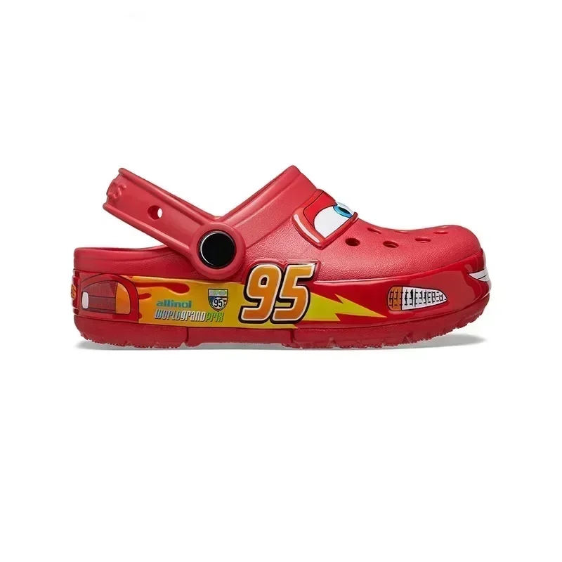 New Lightning Mcqueen Pixar Children Outdoor Beach Slippers Cartoon Anime Pool Anti-Slip No95 Car Waterproof Hole Sandals shoes