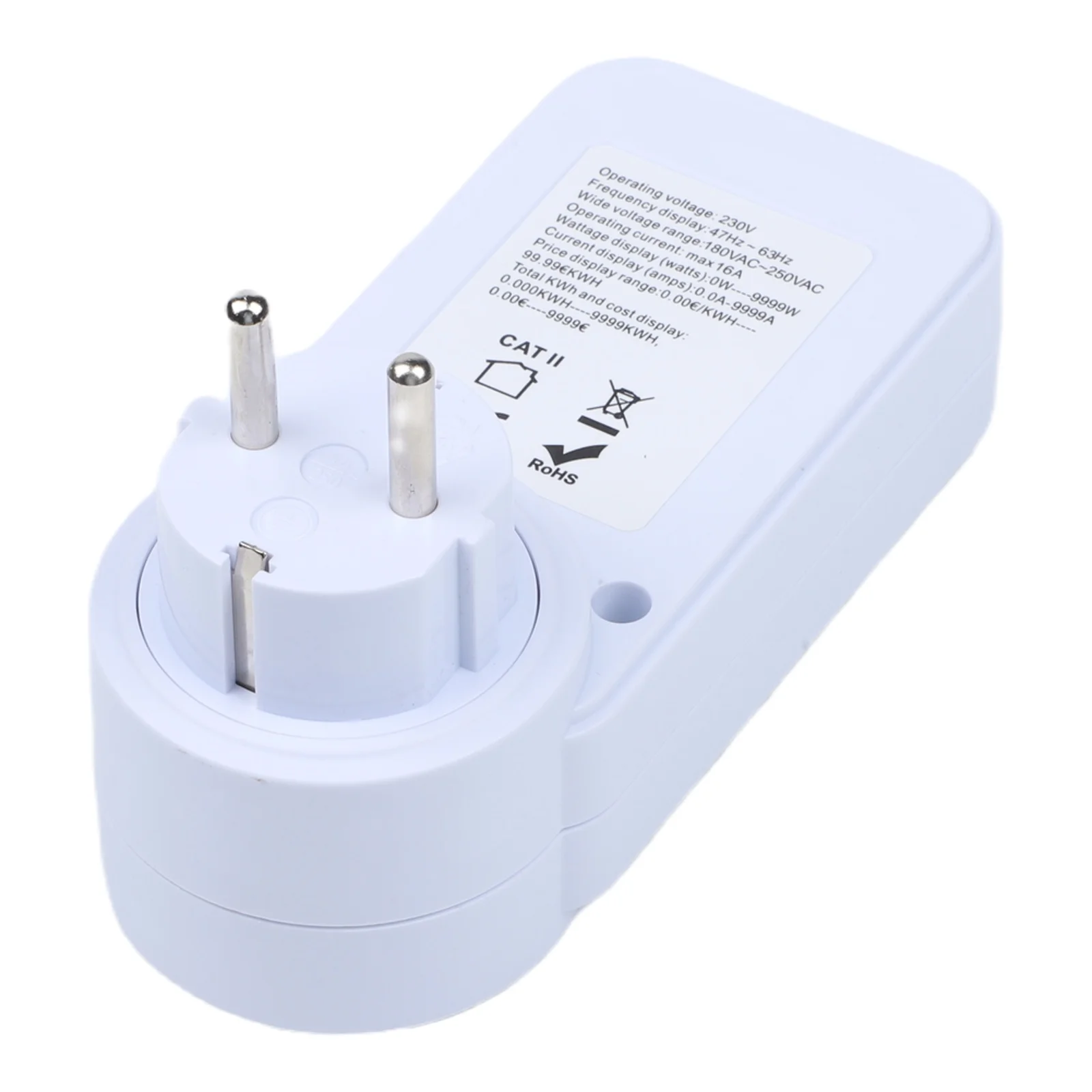 Backlit Power Metering Socket with Current Voltage Timing Controller and Overload Protection for Home Appliances