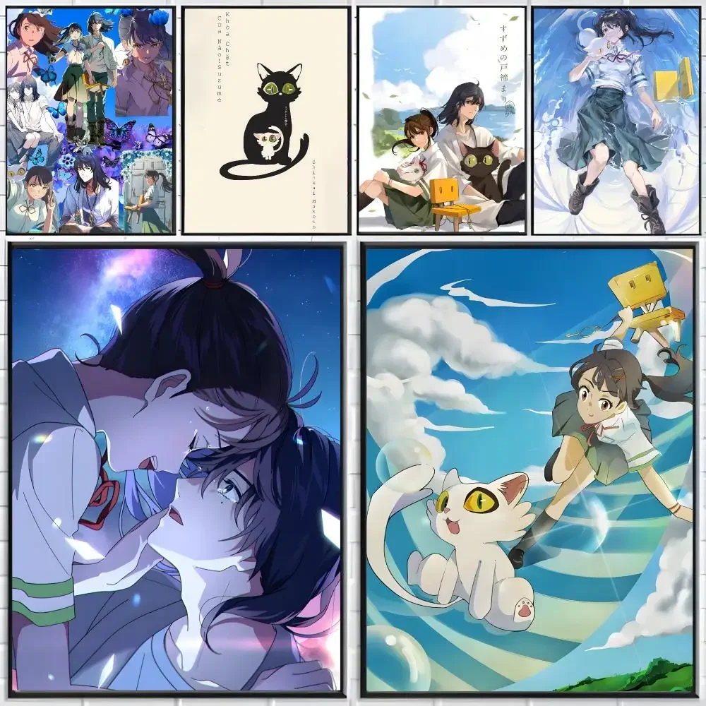 Anime Fantasy Suzume Poster Distinct Home Decor Concepts Chic Indoor Art Pieces