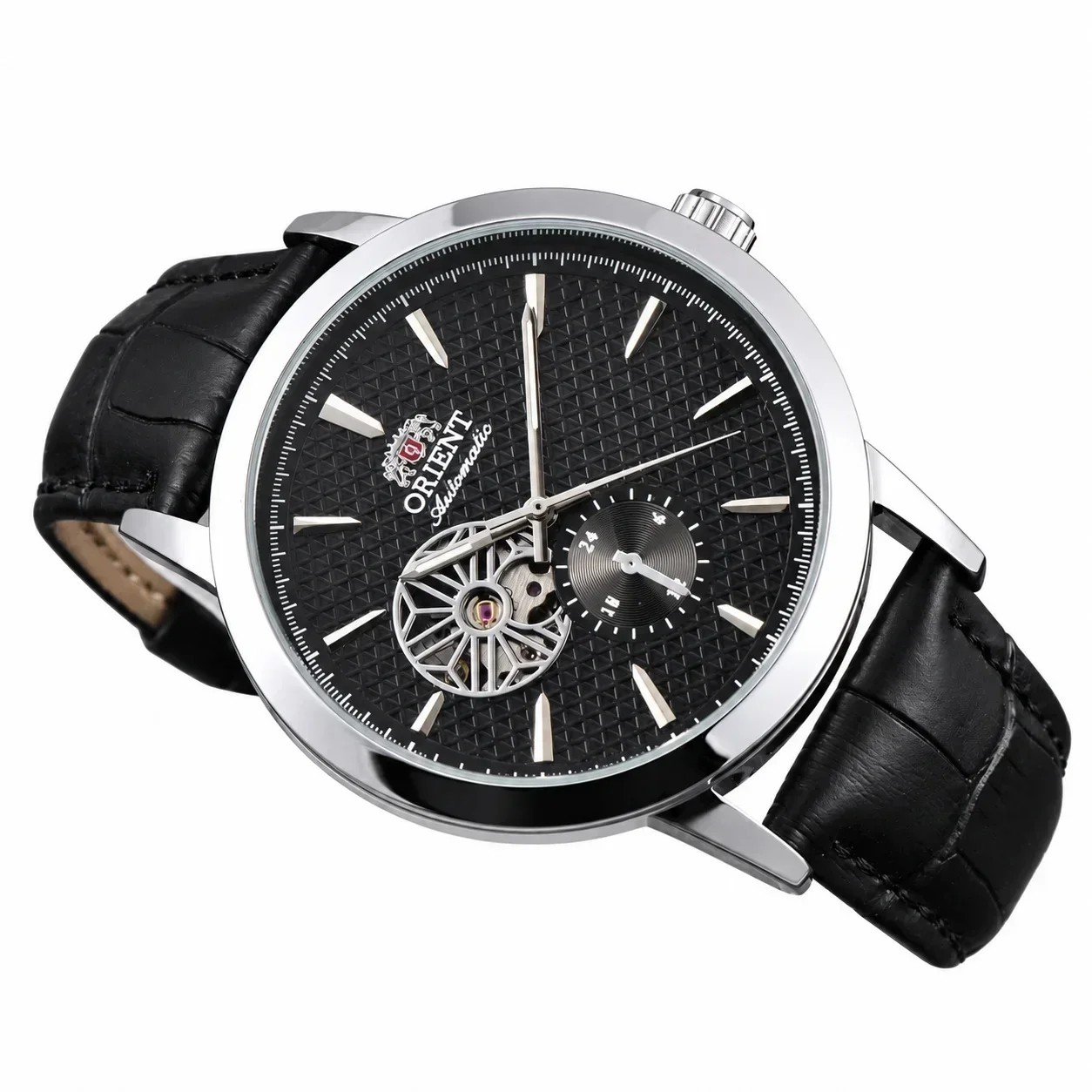 43MM Unisex Mechanical Sports Watch with World Time, Skeletonized Custom Dial, and Full Functionality