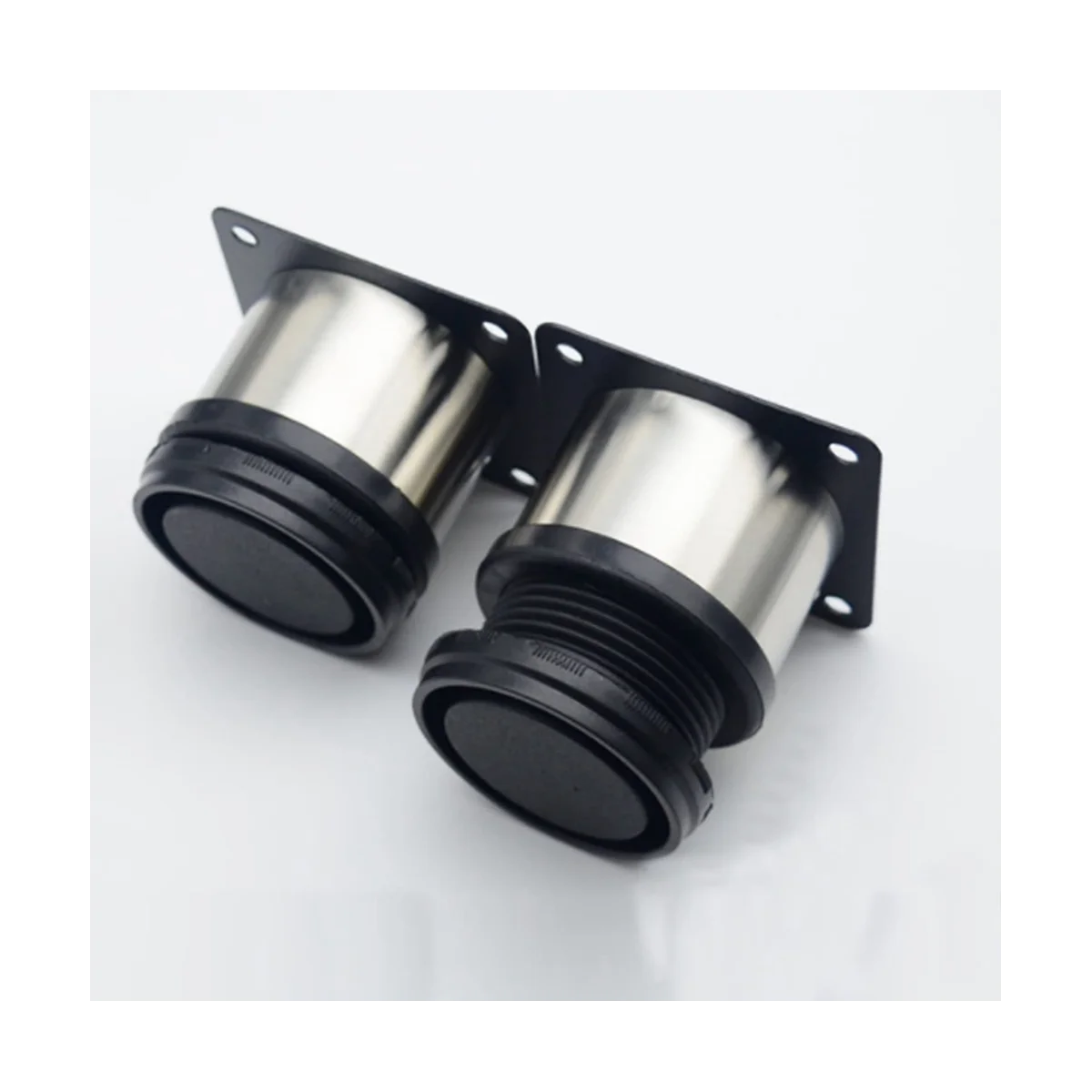 Herrajes de acero inoxidable para TV, patas ajustables redondas para muebles, sofá, escritorio, casa, gabinete, mesa, pie de cama, 8 piezas