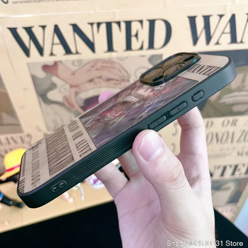 3D illusion One Piece Wanted Phone Case for iPhone 11 12 13 14 15