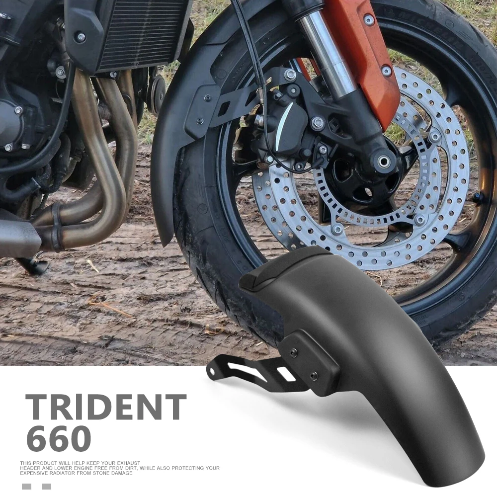 

For Trident660 Trident 660 trident TRIDENT 660 2021-2024 New Motorcycle Accessories Front Mudguard Fender Extender Extension Kit