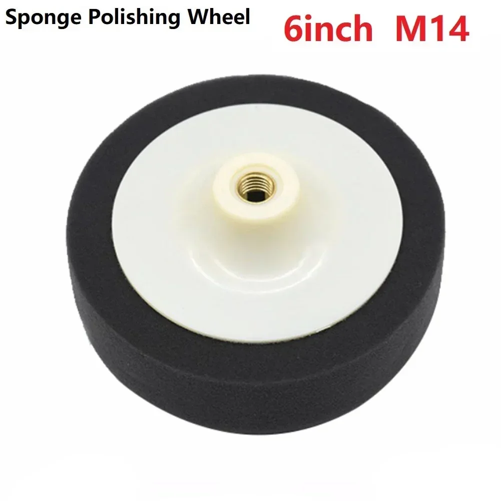 

1/2pcs 6 Inch 150mm Car Polishing Sponge Polishing Foam Buff Head Pad Thread Backing Plate For Car Polishing Buffing Tools