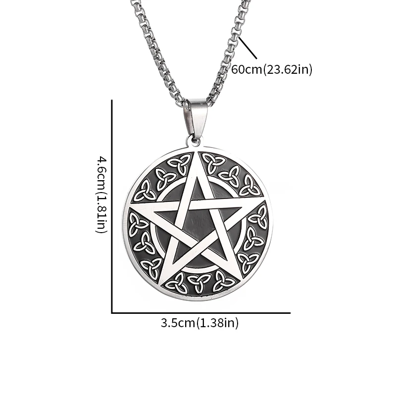 Retro Fashion Celtic Knot Tree of Life Pendant Necklace Men Women Lucky Amulet Jewelry Gift Wholesale